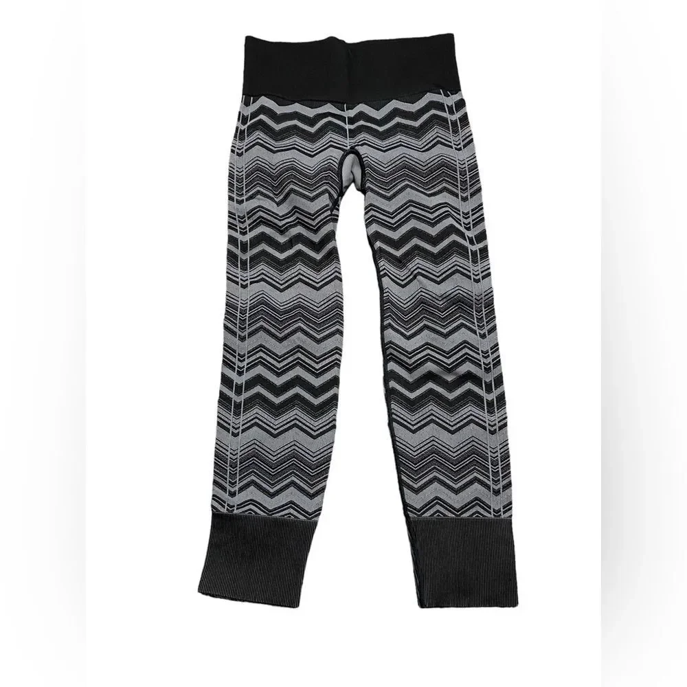 Lululemon Ebb To Street Pant Chevron Heathered Slate Leggings 6